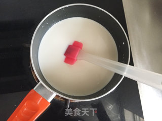 孩子大爱的快手健康小零食——椰丝牛奶小方的做法步骤：3