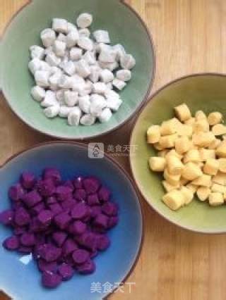 三色芋圆的做法步骤：6