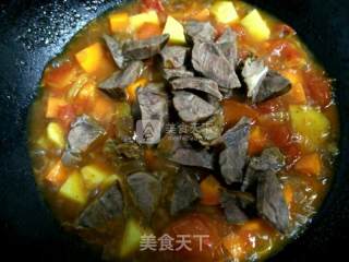 番茄土豆炖牛肉的做法步骤：7