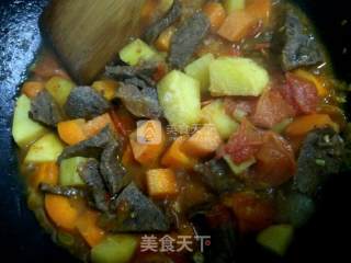 番茄土豆炖牛肉的做法步骤：8