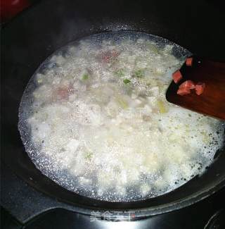 火腿豆腐羹的做法步骤：10