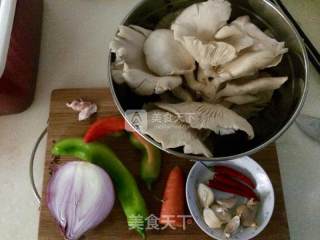 洋葱平菇炒肉的做法步骤：4