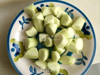 丝瓜烩白玉菇的做法步骤：5
