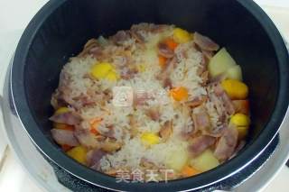腊肠土豆杂粮饭的做法步骤：5