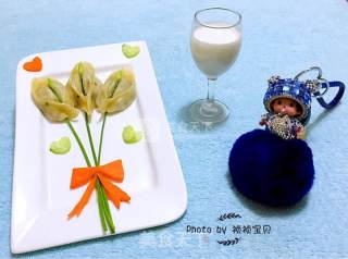 马蹄花蒸饺的做法步骤：13