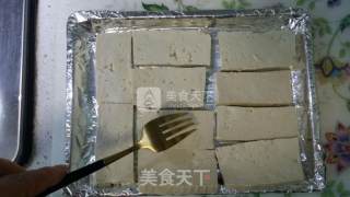 香辣烤豆腐的做法步骤：2