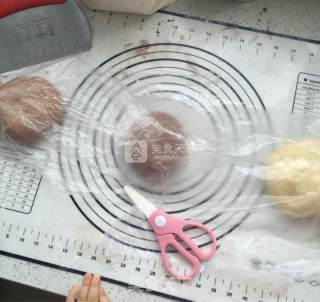 全面包机版可可花纹长颈鹿面包的做法步骤：5