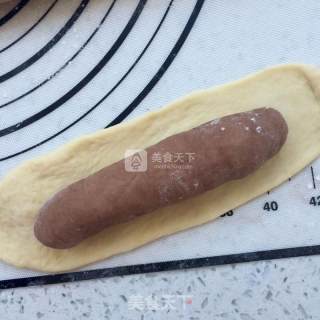 全面包机版可可花纹长颈鹿面包的做法步骤：10