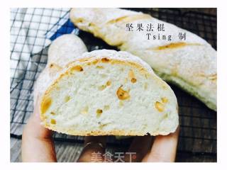 免揉坚果长棍面包（超详细图解）的做法步骤：16
