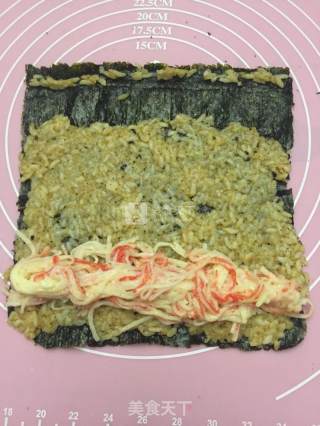 蟹棒紫菜包饭的做法步骤：9