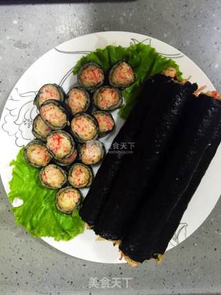 蟹棒紫菜包饭的做法步骤：11
