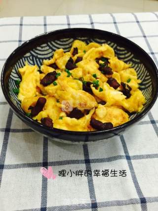 脆哨炒鸡蛋的做法步骤：7