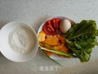 南瓜鸡蛋面疙瘩的做法步骤：1