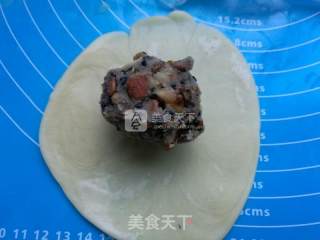 传统酥皮五仁月饼的做法步骤：14