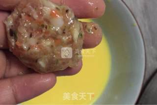炸肉圆子的做法步骤：3