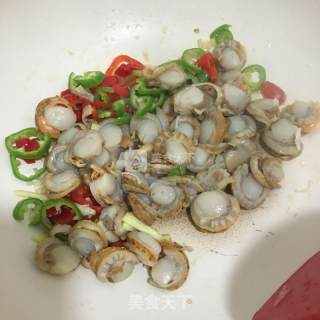 辣炒扇贝肉的做法步骤：5