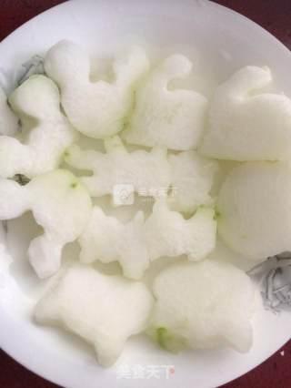蒜蓉冬瓜蒸虾的做法步骤：1