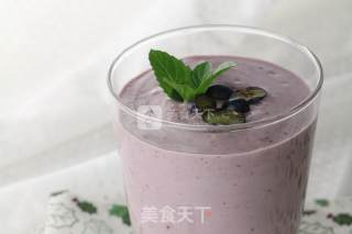 蓝莓燕麦早餐奶的做法步骤：3