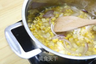 玉米浓汤的做法步骤：1