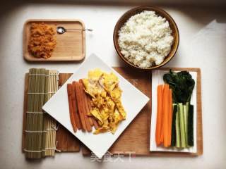 韩式紫菜饭的做法步骤：1