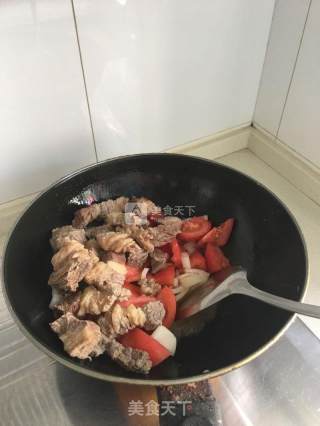 番茄牛腩的做法步骤：6