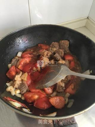 番茄牛腩的做法步骤：8