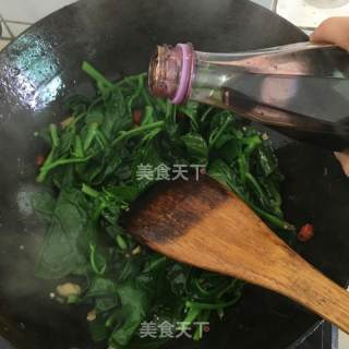 家常清炒木耳菜的做法步骤：6