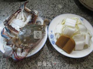 咖喱白菜螃蟹的做法步骤：1