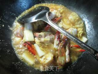 咖喱白菜螃蟹的做法步骤：6