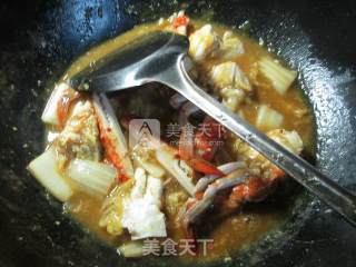 咖喱白菜螃蟹的做法步骤：9