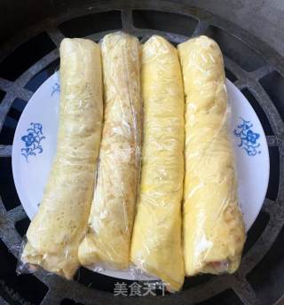 翡翠肉蛋卷的做法步骤：9