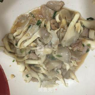 平菇炒肉片的做法步骤：5