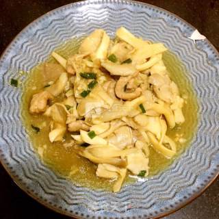 平菇炒肉片的做法步骤：6