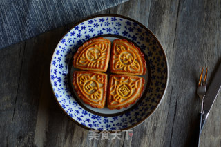 好吃的金沙奶黄广式月饼的做法步骤：21