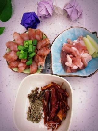 五花肉炖干豆角的做法步骤：6