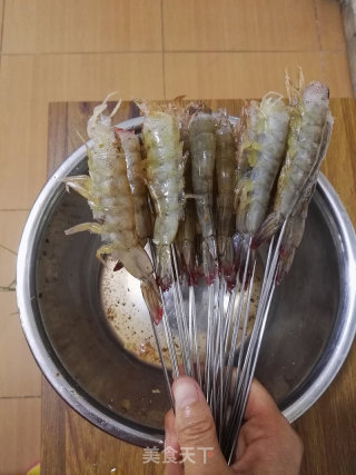 炸虾串的做法步骤：5