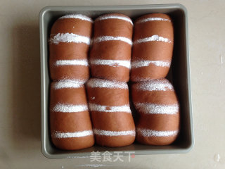 可可味淡奶油面包的做法步骤：15