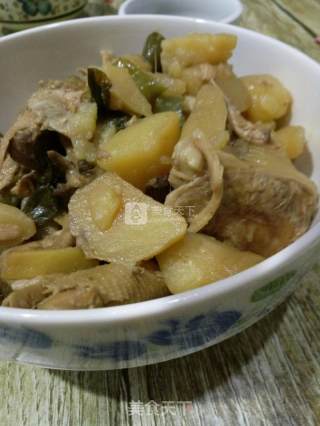 青椒土豆煲鸡块《电饭锅版》的做法步骤：8