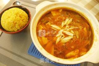 热辣辣牛肉泡菜汤的做法步骤：10