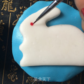 天涯共此时翻糖杯子蛋糕的做法步骤：18