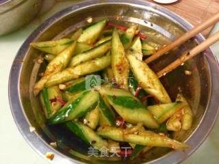 凉拌青黄瓜的做法步骤：8