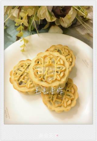 麦芽糖伍仁月饼的做法步骤：13