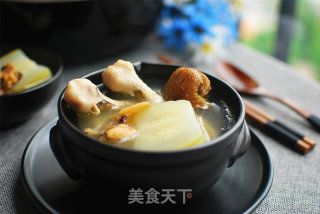 淡菜节瓜鸡脚汤的做法步骤：16