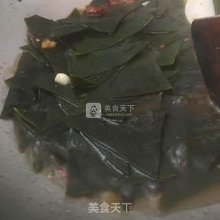 红烧海带的做法步骤：3