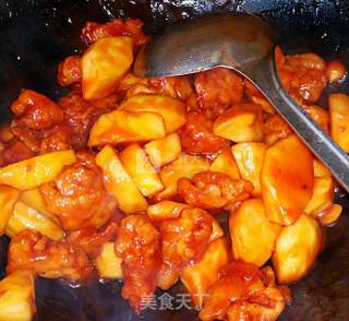 苹果糖醋肉的做法步骤：8