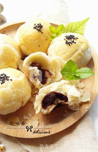 酥皮枣泥月饼的做法步骤：20