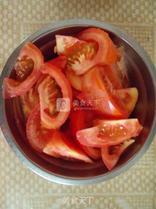 酸甜Q弹~茄汁年糕条的做法步骤：2