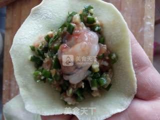 翡翠韭菜虾仁水饺的做法步骤：10
