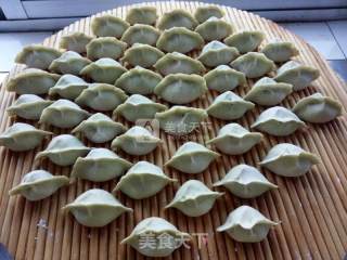 翡翠韭菜虾仁水饺的做法步骤：11