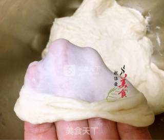 紫薯花包的做法步骤：1